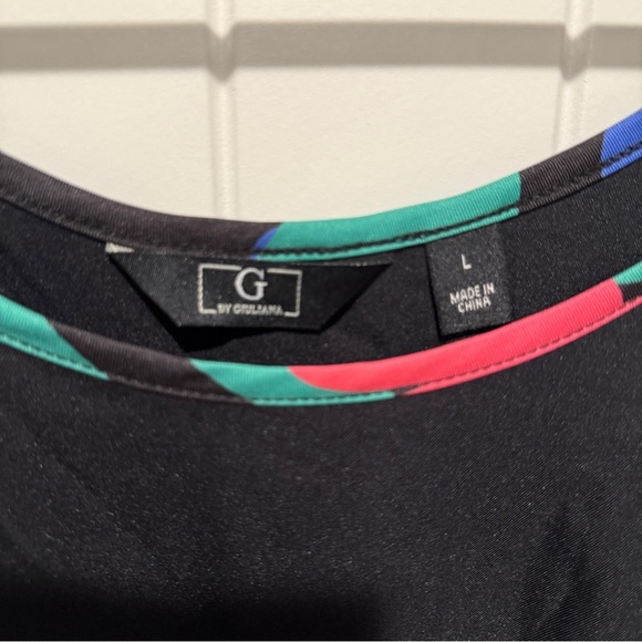 NEW G by Giuliana Black Dress with Multicolor Accents - Picture 4 of 8